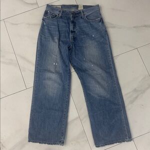 Abercrombie & Fitch 1892 Collection Vintage "Baggy" Denim Blue Jeans.  Sz 34x32